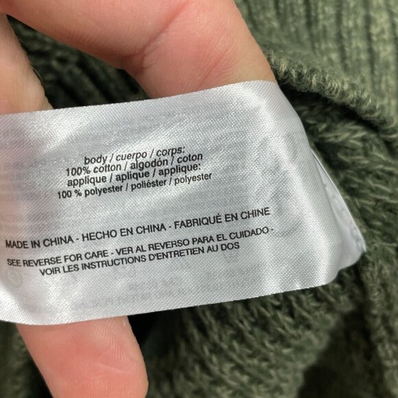 Bass Outdoor Mixed Sweater Deep Depths Green L NWT 6387 - Picture 6 of 9